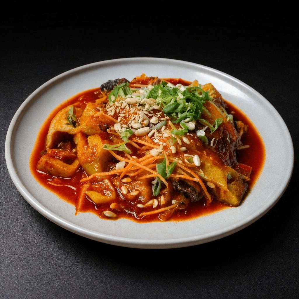 Braised Spicy Monkfish [아구찜].